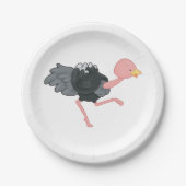 ダチョウランニング ペーパープレート (正面)