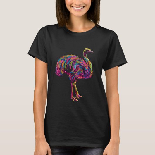 ダチョウ動物のフン Tシャツ (正面)