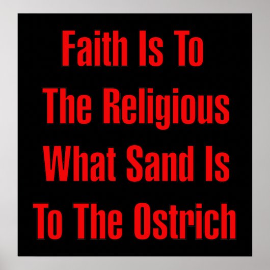 ダチョウ宗教 ポスター (正面)