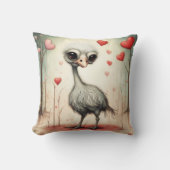 ダチョウ恋2 クッション (正面)