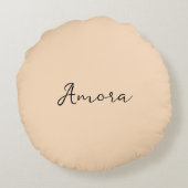 ダチョウ模様 ラウンドクッション (裏面)