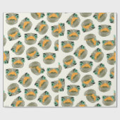 ダチョウ模様 ラッピングペーパー (フラット)