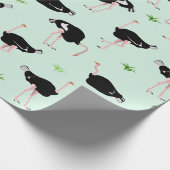 ダチョウ模様 ラッピングペーパー (角)