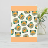 ダチョウ模様 招待状