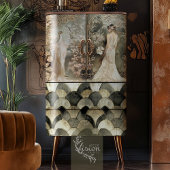 ダチョウ白エテリアアートデコ装飾フローラ 薄葉紙