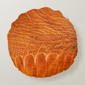 ダチョウ皮質感 ラウンドクッション (裏面)