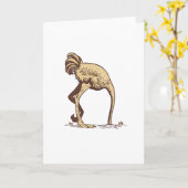 ダチョウ砂 カード (黄色い花)