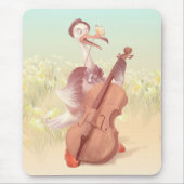 ダチョウ遊のチェロ マウスパッド (正面)