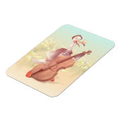 ダチョウ遊のチェロ マグネット (左側)