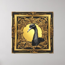 ダチョウ金ゴールド装飾枠