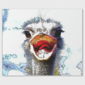 ダチョウ20150701 ラッピングペーパー (フラット)