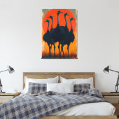 ダチョウ キャンバスプリント (インサイチュ (寝室))