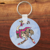 ダチョウ キーホルダー (正面)