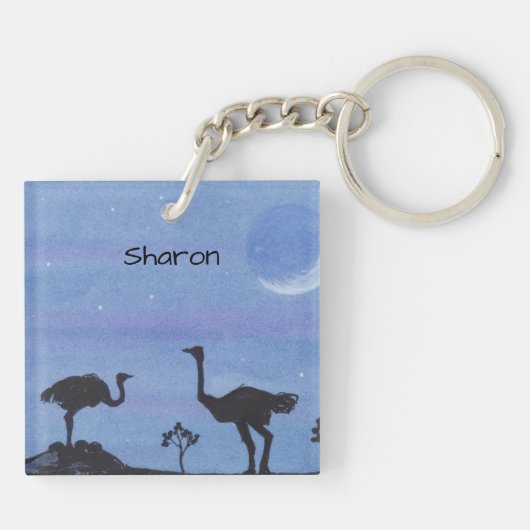 ダチョウ キーホルダー (裏面)