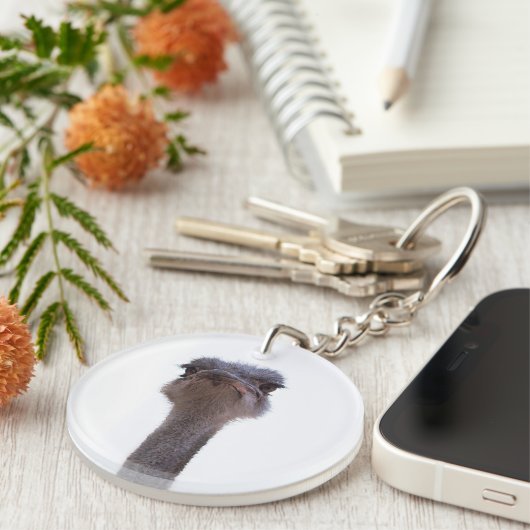 ダチョウ キーホルダー (正面右)