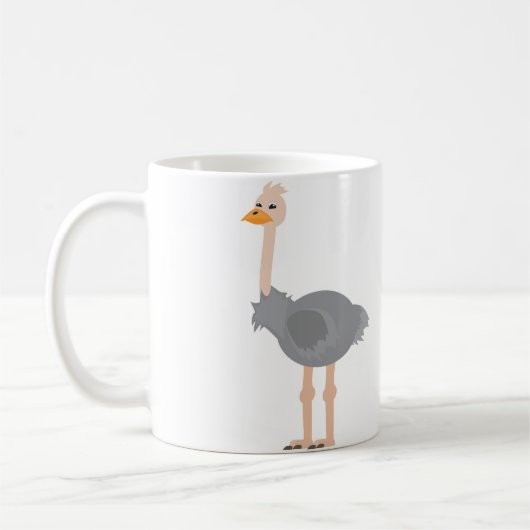 ダチョウ コーヒーマグカップ (左)
