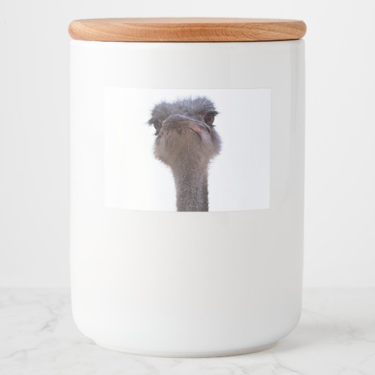 ダチョウ フードラベル (正面)