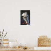 ダチョウ ポスター (キッチン)