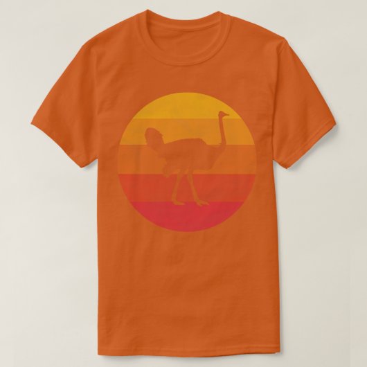 ダチョウ Tシャツ (デザイン正面)