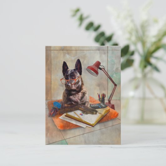 ダチ頭が切れるー犬 ポストカード (スタンド正面)