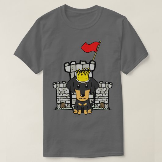 ダッおもしろいシュントは城の王 Tシャツ (デザイン正面)