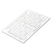 ダッおもしろいシュントカラフルソーセージ犬の行う事 ノートパッド (アングル)