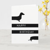 ダッおもしろいシュントハッピーバースデー カード (黄色い花)