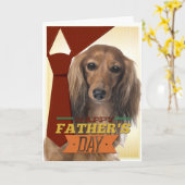 ダッおもしろいシュント父の日札 カード (黄色い花)