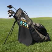 ダッおもしろいシュント犬との生活 ゴルフタオル (グリーン)