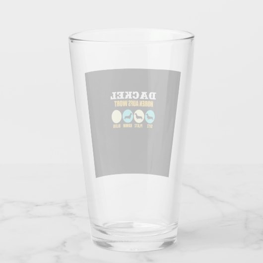 ダッおもしろいシュント犬との生活 タンブラーグラス (裏面)