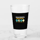 ダッおもしろいシュント犬との生活 タンブラーグラス (正面)