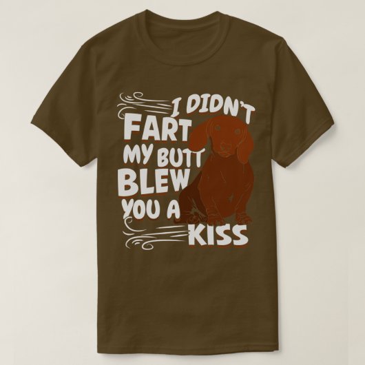 ダッおもしろいシュント犬の恋人ギフト Tシャツ (デザイン正面)