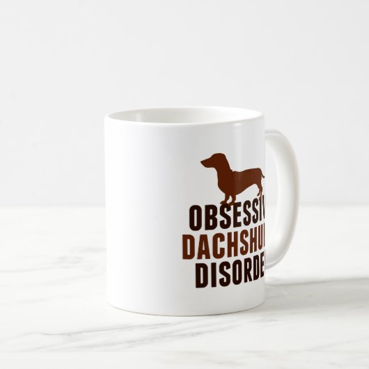ダッおもしろいシュント犬の恋人 コーヒーマグカップ (正面右)