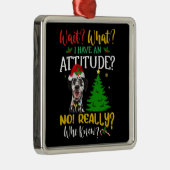 ダッおもしろいシュント犬 メタルオーナメント (右)