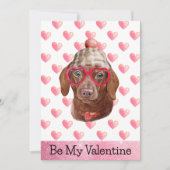ダッおもしろいシュント私は君の犬バレンタインデー シーズンカード (正面)