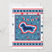 ダッおもしろいシュント花火7月4日BBQパーティー 招待状 (正面)