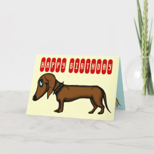 ダッおもしろいシュント誕生日カード カード