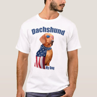 ダッおもしろいシュント – かわいい犬の恋人 Tシャツ