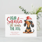 ダッおもしろいシュント・サンタ犬のクリスマスだった シーズンカード (スタンド正面)