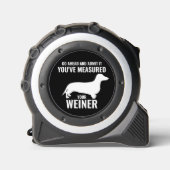 ダッおもしろいシュント・ドッグ、あなたのウィーナーを測定 メジャー (正面)