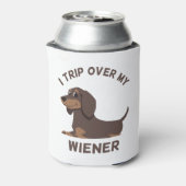 ダッおもしろいシュント – 私は私のウィナーを旅 – 犬 缶クーラー (缶裏面)