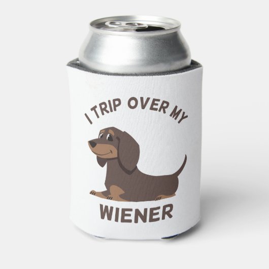 ダッおもしろいシュント – 私は私のウィナーを旅 – 犬 缶クーラー (缶裏面)