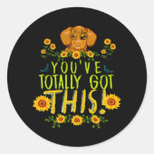 ダッおもしろいシュントPETパパウィーナードッグマママお持ち得 ラウンドシール (正面)