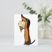 ダッおもしろいシュンドグ食べドッグのアイスクリーム ポストカード (スタンド正面)