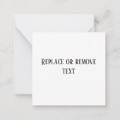 ダッおもしろいシュンドソーセージドグカスタムッド文字 ノートカード (裏面)