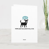 ダッおもしろいシュンドラブバレンタインデーハートドッグ シーズンカード (裏面)