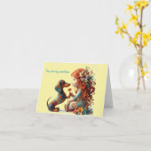 ダッお洒落シュンドニー大事な行事 カード (黄色い花)