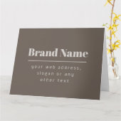 ダッはっきりしたクモダン&ライトベージュブランドまたはビジネス カード (黄色い花)