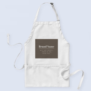 ダッはっきりしたクモダン&ライトベージュブランドまたはビジネス スタンダードエプロン