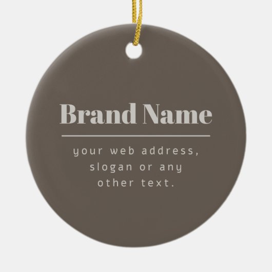 ダッはっきりしたクモダン&ライトベージュブランドまたはビジネス セラミックオーナメント (正面)